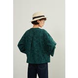 リーフジャガードカーディガンスナップボタン長袖ライトアウター | On One's Own | 詳細画像9