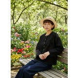 リーフジャガードカーディガンスナップボタン長袖ライトアウター | On One's Own | 詳細画像12