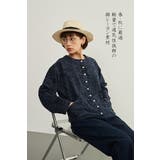 リーフジャガードカーディガンスナップボタン長袖ライトアウター | On One's Own | 詳細画像4