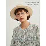 ボタニカルプリント長袖シャツブラウスバンドカラー トップス綿100% | On One's Own | 詳細画像3