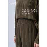 プリーツ加工カットソーワイドパンツウエスト総ゴムセットアップ可能 | On One's Own | 詳細画像10