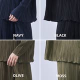 プリーツ加工カットソーワイドパンツウエスト総ゴムセットアップ可能 | On One's Own | 詳細画像3