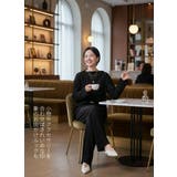 プリーツ加工カットソー長袖プルオーバーボートネックトップス | On One's Own | 詳細画像14