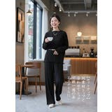 プリーツ加工カットソー長袖プルオーバーボートネックトップス | On One's Own | 詳細画像13