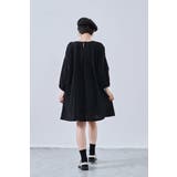 綿100%長袖チュニックワンピースAラインタックステッチ | On One's Own | 詳細画像8