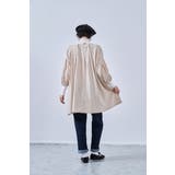 綿100%長袖チュニックワンピースAラインタックステッチ | On One's Own | 詳細画像5