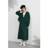 GREEN | ワッフル調生地ボレロ風ジャケット付きジャンパースカートセットアップ | On One's Own