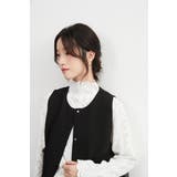 ドビーチュールレースレイヤードベストジレラウンドネック | On One's Own | 詳細画像9