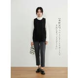 ドビーチュールレースレイヤードベストジレラウンドネック | On One's Own | 詳細画像6