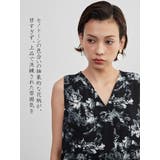 ノースリーブワンピース フラワー プリント花柄ロング丈レイヤード | On One's Own | 詳細画像8