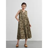 ノースリーブワンピース フラワー プリント花柄ロング丈レイヤード | On One's Own | 詳細画像14