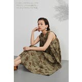 ノースリーブワンピース フラワー プリント花柄ロング丈レイヤード | On One's Own | 詳細画像11