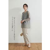 オパールシアー素材軽量ジャケットアンサンブル艶タンクトップ | On One's Own | 詳細画像3