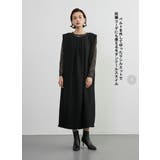 ドレッシーワイドショルダーノースリーブワンピースタックデザイン | On One's Own | 詳細画像3