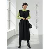 ドレッシーワイドショルダーノースリーブワンピースタックデザイン | On One's Own | 詳細画像11