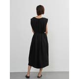 ドレッシーワイドショルダーノースリーブワンピースタックデザイン | On One's Own | 詳細画像16