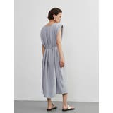 ドレッシーワイドショルダーノースリーブワンピースタックデザイン | On One's Own | 詳細画像15