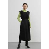 ドレッシーワイドショルダーノースリーブワンピースタックデザイン | On One's Own | 詳細画像13