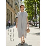 半袖ワンピース夏リラックスロング丈タックワンピース | On One's Own | 詳細画像15