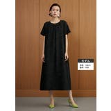 半袖ワンピース夏リラックスロング丈タックワンピース | On One's Own | 詳細画像2