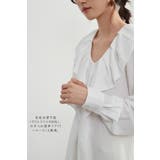 ラッフルカラーチュニックワンピース長袖フリル襟 | On One's Own | 詳細画像9