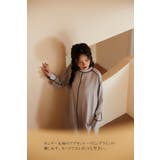 パイピングシャドーストライプAラインワンピース長袖ロング丈 | On One's Own | 詳細画像4 