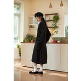 フェイクレイヤードトレンチ風ワンピース長袖ロング丈Aライン二枚仕立て | On One's Own | 詳細画像5 