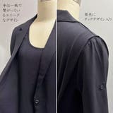 フェイクレイヤードトレンチ風ワンピース長袖ロング丈Aライン二枚仕立て | On One's Own | 詳細画像8 