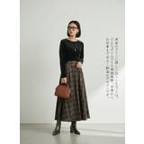 長袖Tシャツベロアリボン柄立体プリントストレッチカットソートップス | On One's Own | 詳細画像5