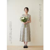 ポケット太幅ベルトデザインチェックワンピースノースリーブジャンパースカート | On One's Own | 詳細画像11