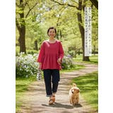 ジャガード八分袖ギャザートップスプルオーバー | On One's Own | 詳細画像5 