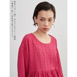 ジャガード八分袖ギャザートップスプルオーバー | On One's Own | 詳細画像12 