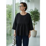 ジャガード八分袖ギャザートップスプルオーバー | On One's Own | 詳細画像6 