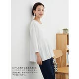 ジャガード八分袖ギャザートップスプルオーバー | On One's Own | 詳細画像4 