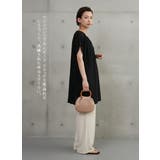 ギャザーVネック半袖チュニックシンプルトップ | On One's Own | 詳細画像10