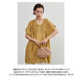 ギャザーVネック半袖チュニックシンプルトップ | On One's Own | 詳細画像8