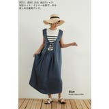 BLUE | 2WAYサテンドレープジャンスカワンピースジャンパースカート光沢感肉厚サテン | On One's Own