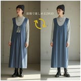 2WAYサテンドレープジャンスカワンピースジャンパースカート光沢感肉厚サテン | On One's Own | 詳細画像2