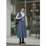 2WAYサテンドレープジャンスカワンピースジャンパースカート光沢感肉厚サテン | On One's Own | 詳細画像13