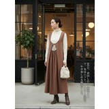 2WAYサテンドレープジャンスカワンピースジャンパースカート光沢感肉厚サテン | On One's Own | 詳細画像9