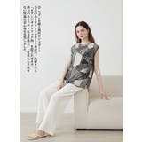 幾何学ジャガードスタイリッシュミックス柄Tシャツモダンジオメトリック | On One's Own | 詳細画像1 