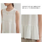 ティアードノースリーブフレアトップ袖なしティアードブラウスタンクトップ | On One's Own | 詳細画像12