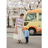 綿100％ドルマンボーダーTシャツ半袖トップスプルオーバーカットソー | On One's Own | 詳細画像10 