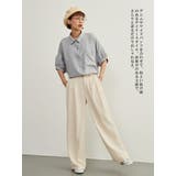 半袖シャツ春夏ブラウスルーズフィット半袖シャツチュニック体系カバー | On One's Own | 詳細画像14