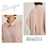 半袖シャツ春夏ブラウスルーズフィット半袖シャツチュニック体系カバー | On One's Own | 詳細画像5