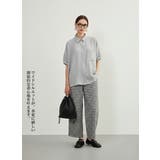 半袖シャツ春夏ブラウスルーズフィット半袖シャツチュニック体系カバー | On One's Own | 詳細画像12