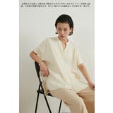 シンプルVネック半袖チュニックブラウス体型カバーとろみレーヨンきれいめトップス | On One's Own | 詳細画像4 