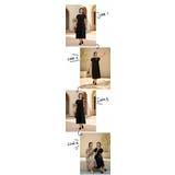 ケープ風衿ノースリーブAラインワンピースポケット付きロングマキシケープ | On One's Own | 詳細画像4 