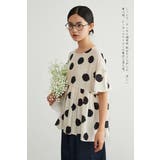 ドットギャザー切替かすれ水玉プルオーバーチュニック | On One's Own | 詳細画像4