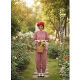 ギンガムチェックスモッキング刺繍半袖ギャザーブラウスセットアップ対応 | On One's Own | 詳細画像6